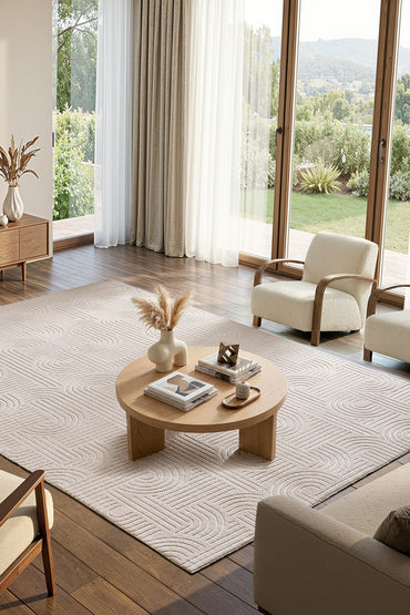 Premium Bohem Yıkanabilir Leke Tutmaz Modern Sisal Bej Özel Seri Kaymaz Taban Halı Yolluk