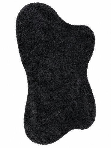 Natural Serisi Siyah Yoğun Dokulu Polyester Pamuk Tabanlı Modern Halı Yolluk Oturma Odası Salon Halısı NTRL-02-9060