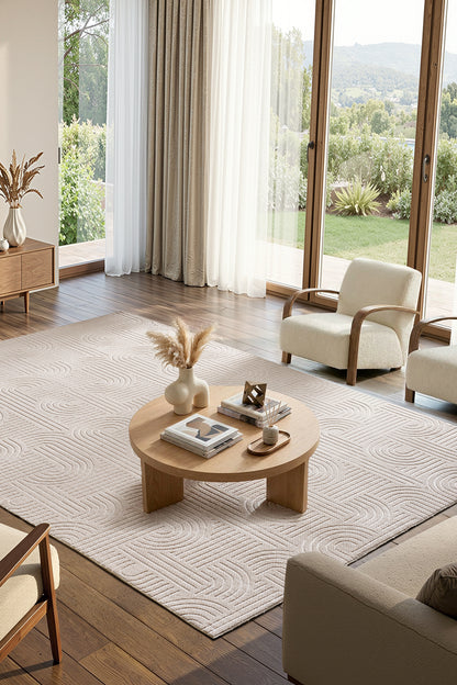 Premium Bohem Yıkanabilir Leke Tutmaz Modern Sisal Bej Özel Seri Kaymaz Taban Halı Yolluk