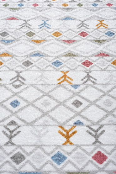 Renkli Kilim Modern Yıkanabilir Kaymaz Taban Yıkanabilir Halı RCMULTI_KLM_003