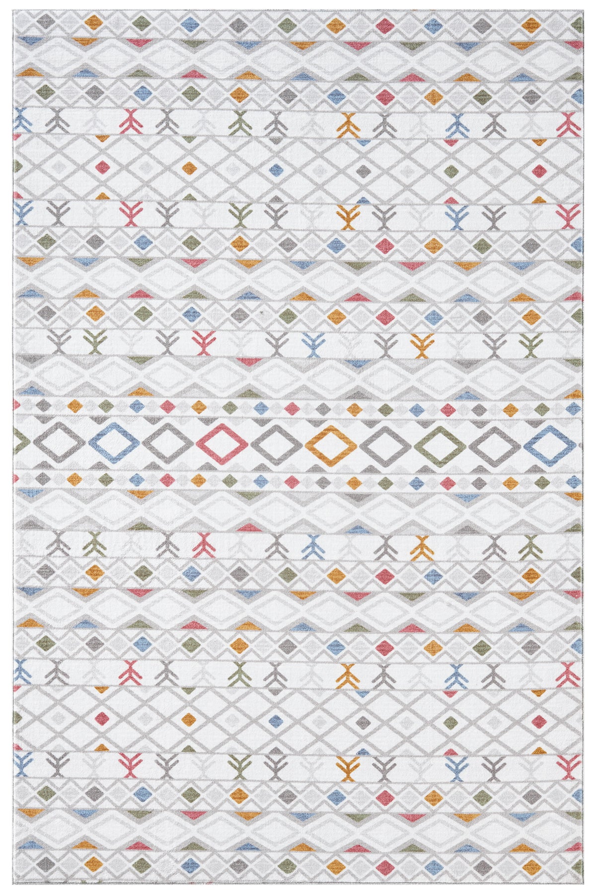 Premium Yıkanabilir Leke Tutmaz Modern Multi Renkli Özel Seri Kaymaz Taban Yolluk RCMULTI_YLLK_003