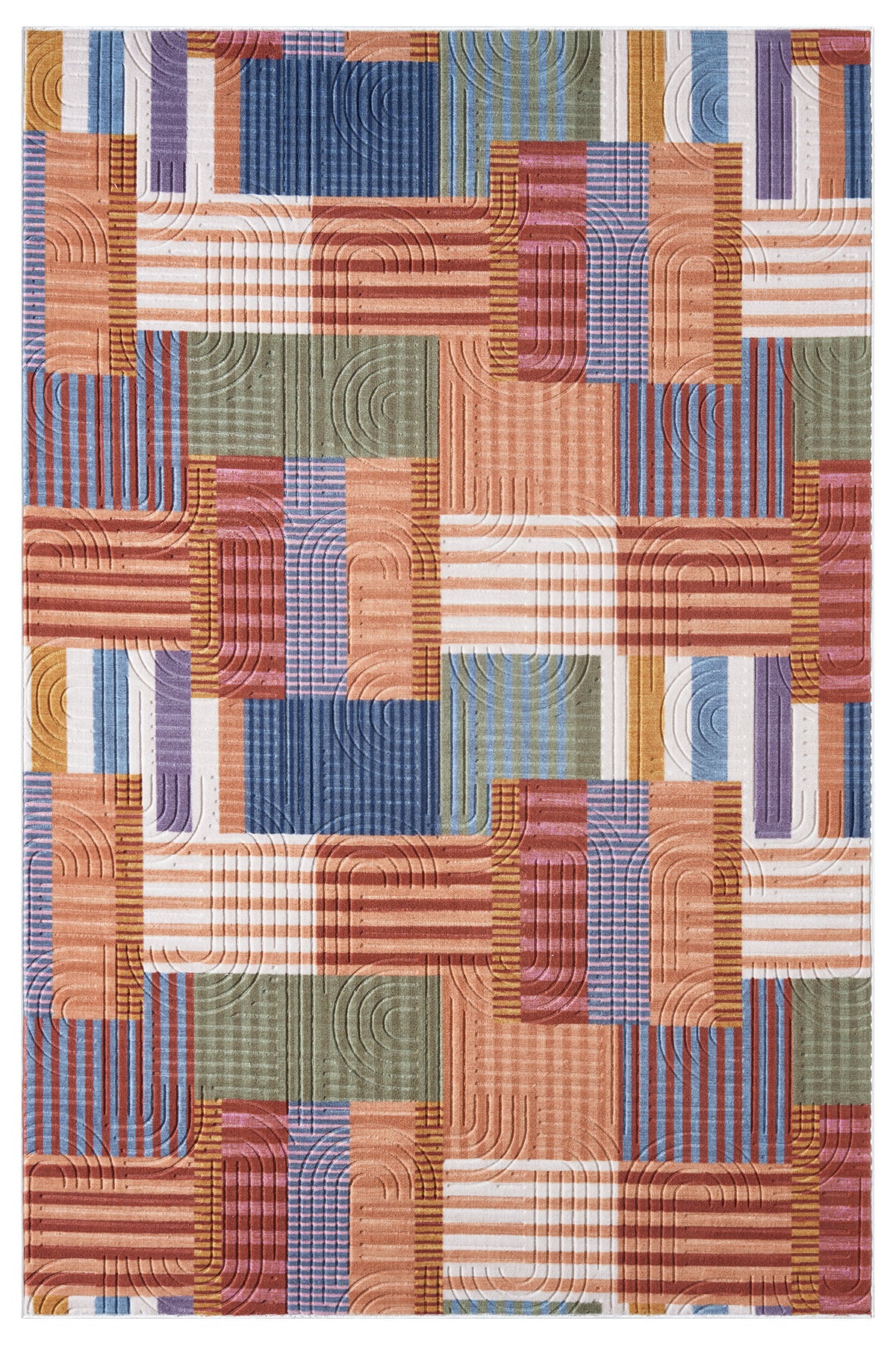 Modern Multi Seri Bohem Desen Yıkanabilir Kaymaz Taban Leke Tutmaz Halı Kilim Yolluk RCMULTI_002