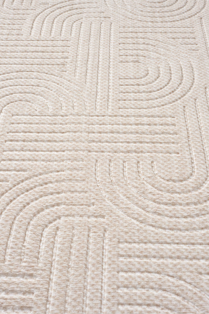 Premium Bohem Yıkanabilir Leke Tutmaz Modern Sisal Bej Özel Seri Kaymaz Taban Halı Yolluk