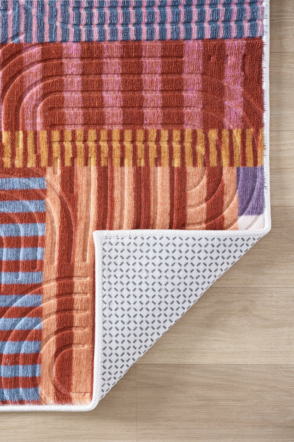 Modern Multi Seri Bohem Desen Yıkanabilir Kaymaz Taban Leke Tutmaz Halı Kilim Yolluk RCMULTI_002