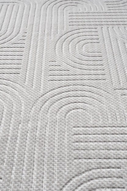 Bohem Kilim Yıkanabilir Leke Tutmaz Modern Sisal Açık Gri Özel Seri Kaymaz Taban Halı Yolluk