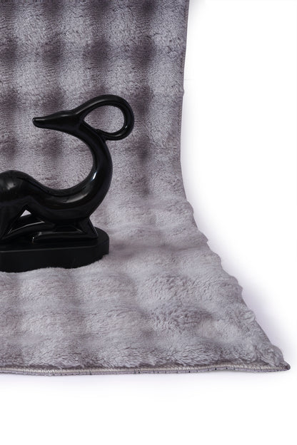 Gümüş Yumuşak Bubble Kaymaz Özel Taban Peluş Halı Yolluk