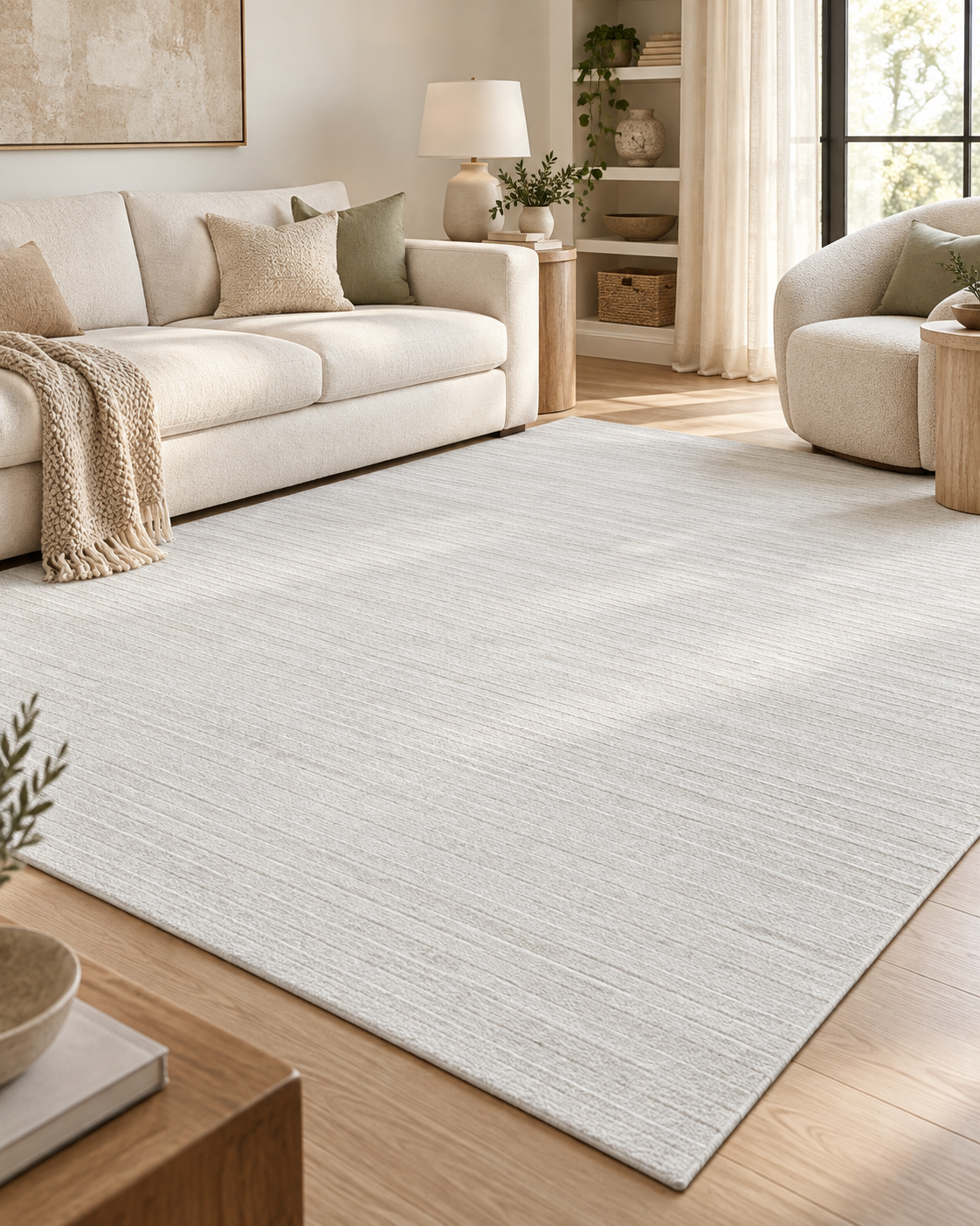 Babil Serisi Mikro Polyester Pamuk Tabanlı Yumuşak Halı Yolluk Oturma Odası Salon Halısı BABİL2701