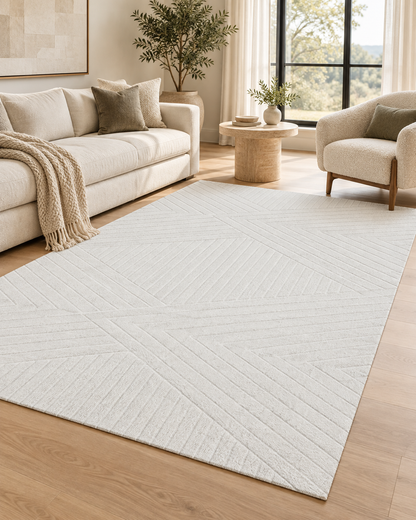 Babil Serisi Mikro Polyester Pamuk Tabanlı Yumuşak Halı Yolluk Oturma Odası Salon Halısı BABİL2707