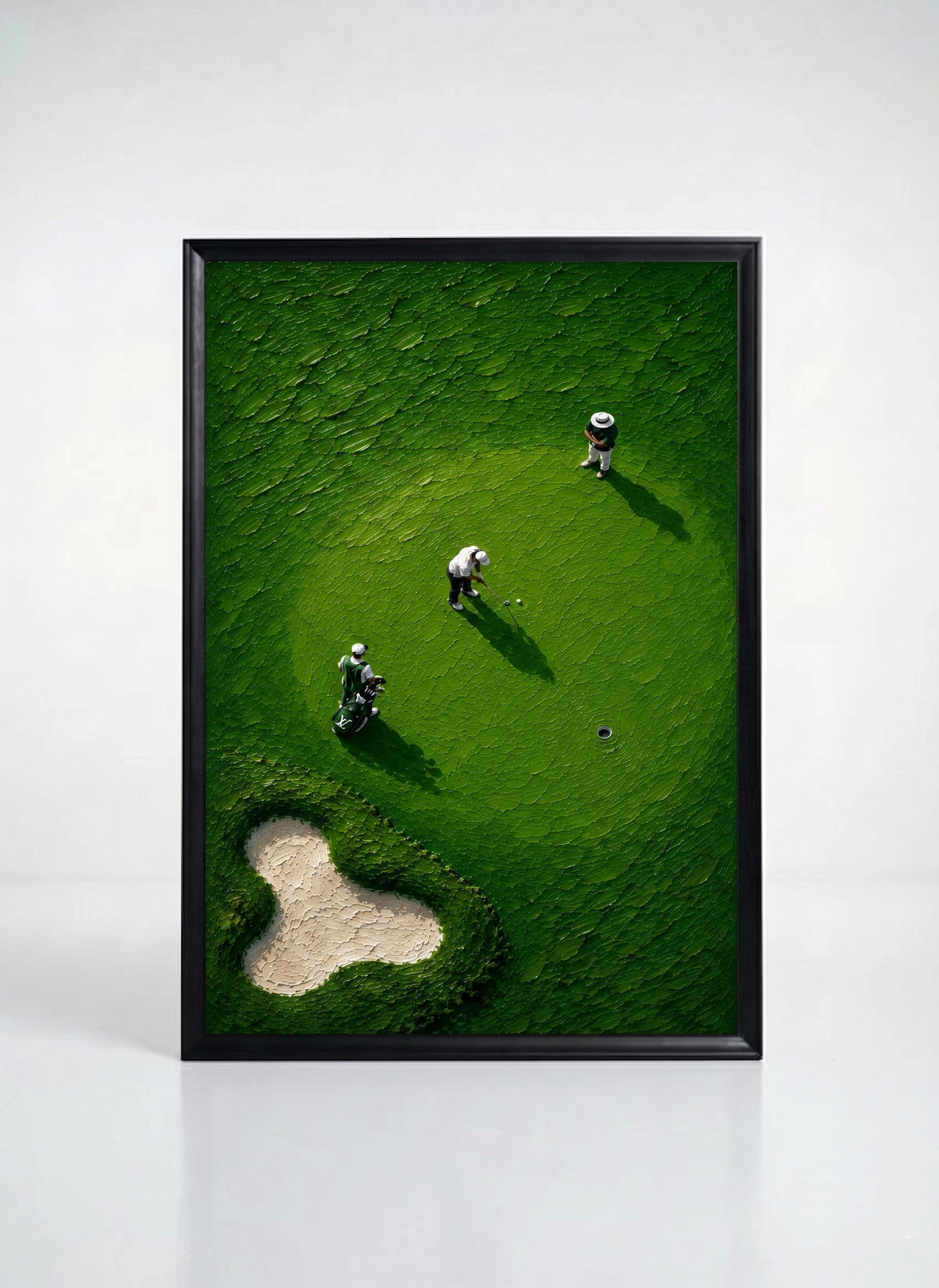 Golf Tutkusu Dekoratif Premium Kumaş Çerçeveli Tablo