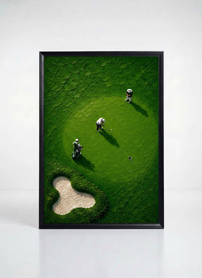 Golf Tutkusu Dekoratif Premium Kumaş Çerçeveli Tablo