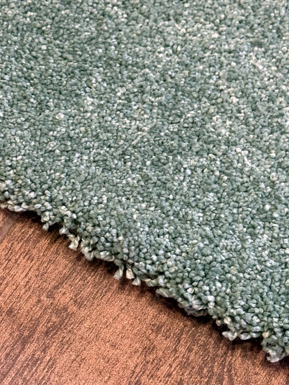 Natural Serisi Yeşil Yoğun Dokulu Polyester Pamuk Tabanlı Modern Halı Yolluk Oturma Odası Salon Halısı NTRL-01-8880