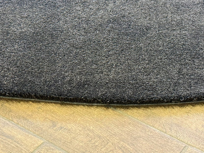 Natural Serisi Siyah Yoğun Dokulu Polyester Pamuk Tabanlı Modern Halı Yolluk Oturma Odası Salon Halısı NTRL-01-9060