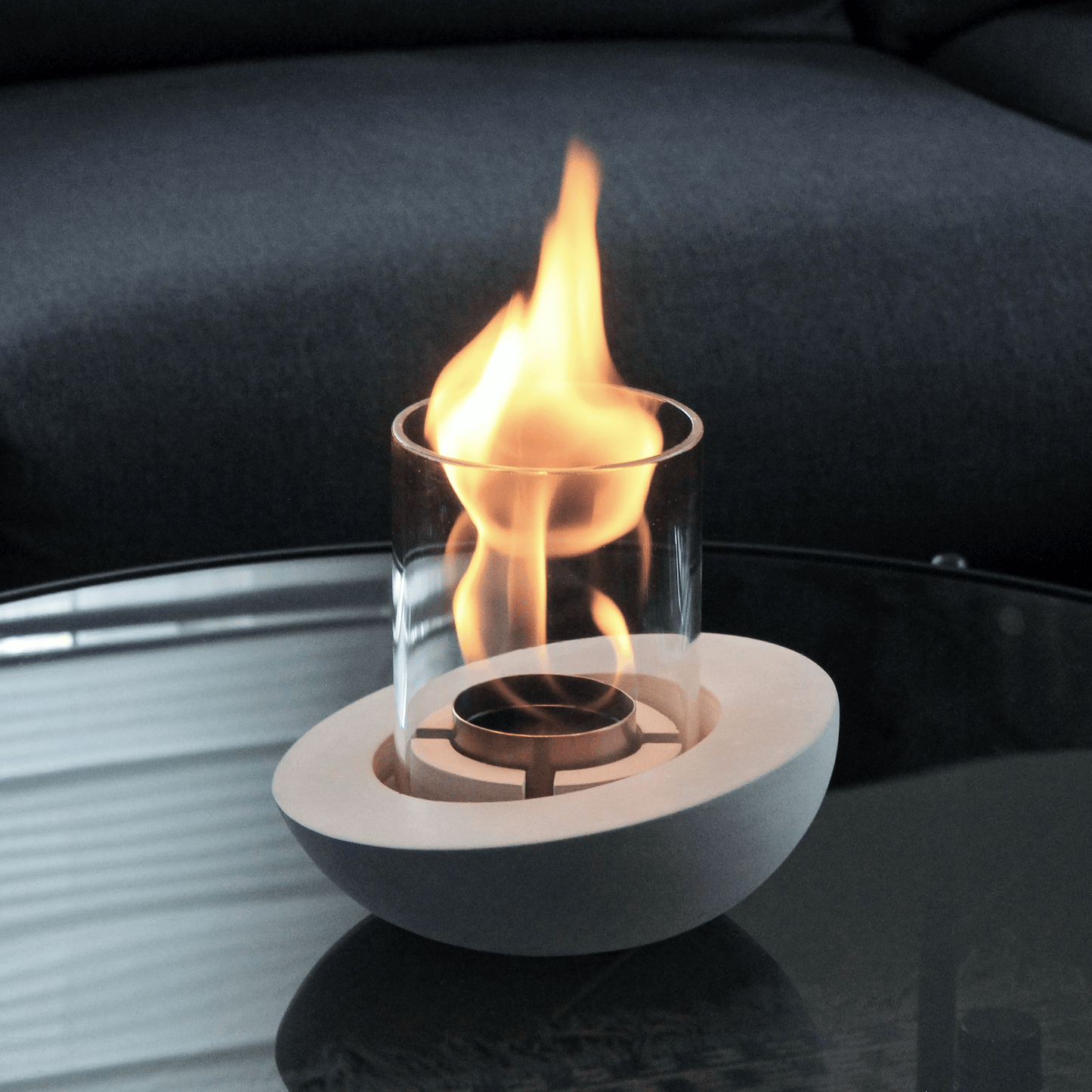 PURE-Fire v.4 Beton Şömine +1 Litre Şömine Yakıtı